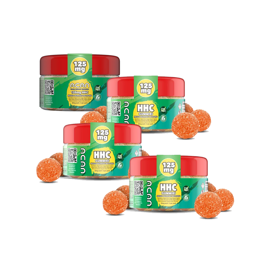 Kẹo dẻo HHC vị quả mọng - 125 mg (5 viên x 25mg)