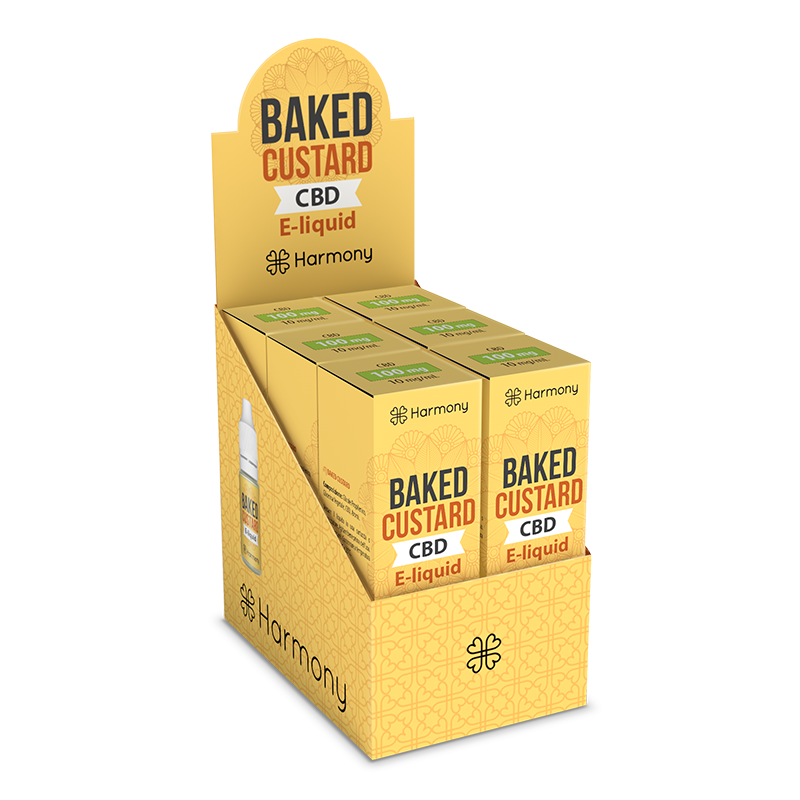 CBD E-liquid chai 10ml – Baked Custard – Lốc 6 hộp