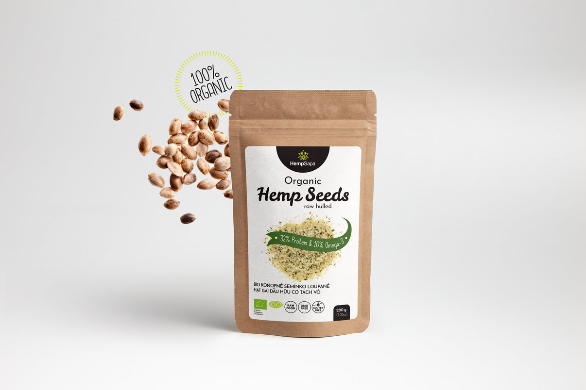 Hạt Gai Dầu Hữu Cơ Tách Vỏ - 200 grams