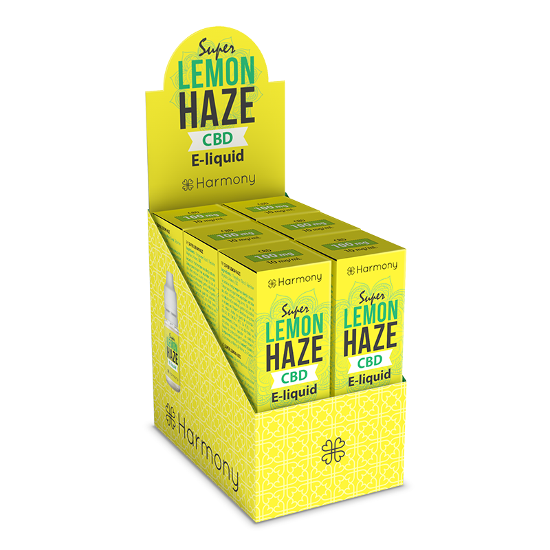 CBD E-liquid chai 10ml – Super Lemon Haze – Lốc 6 hộp