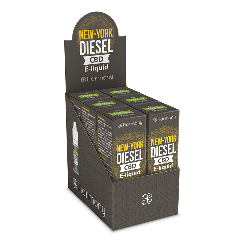 CBD E-liquid chai 10ml – New-York Diesel – Lốc 6 hộp
