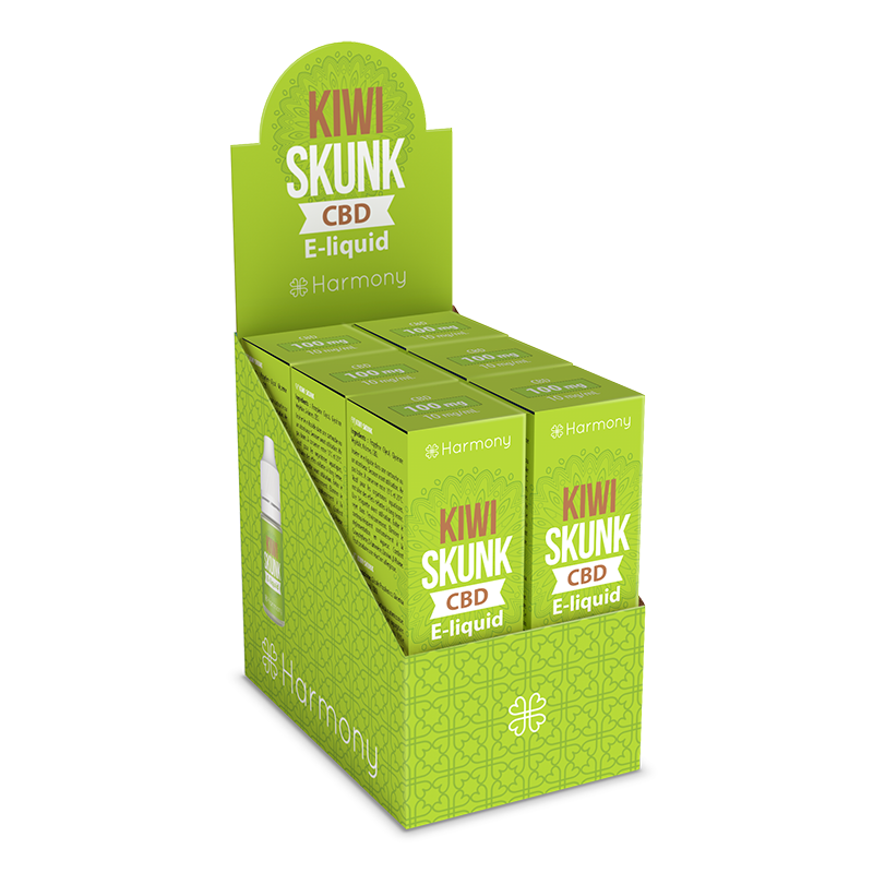 CBD E-liquid chai 10ml – Kiwi Skunk – Lốc 6 hộp